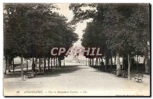 Angouleme Cartes postales Vers le monument CArnot