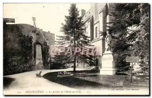 Angouleme Cartes postales Le jardin de l'hotel de ville