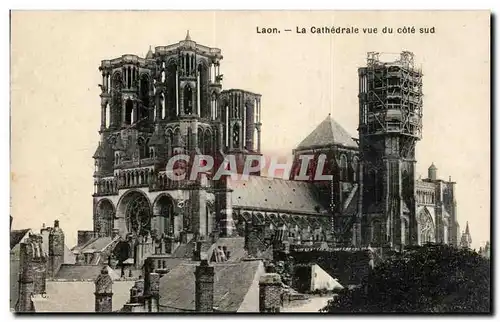 Laon Ansichtskarte AK La cathedrale vue du cote Sud