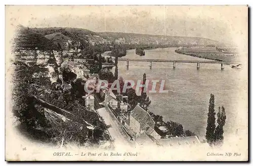 Orival Ansichtskarte AK Le pont et les roches d&#39Oissel