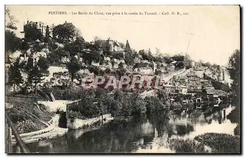 Poitiers Cartes postales Les bords du CLain vue prise a la sortie du tunnel