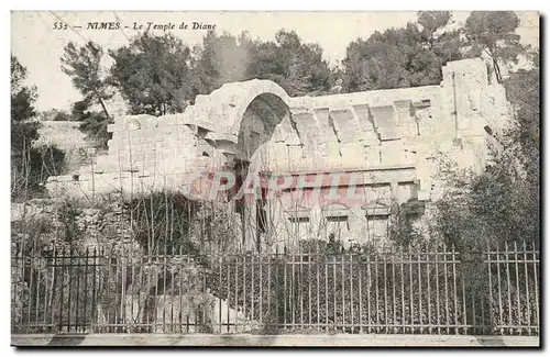 Nimes Cartes postales Le temple de Diane