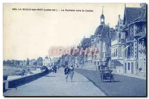 La Baule sur mer Cartes postales Le remblai vers le casino