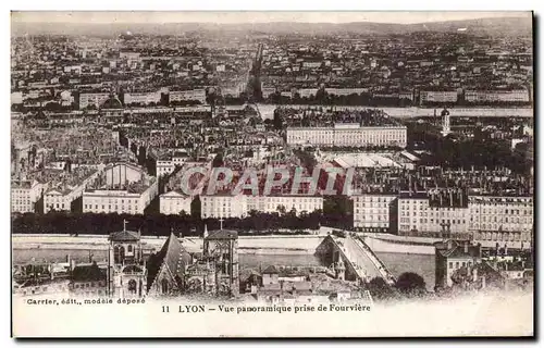 Lyon Ansichtskarte AK Vue panoramique prise de Fourviere