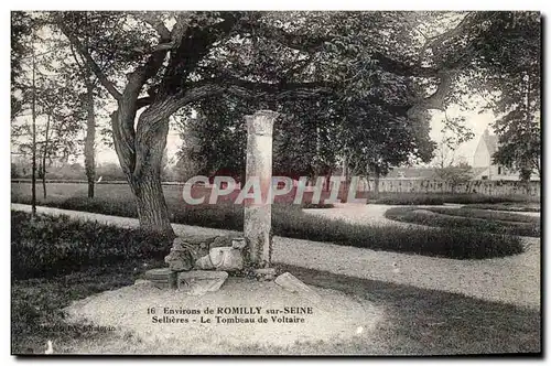 Environs de Romilly sur Seine Cartes postales Sellieres le tombeau de Voltaire