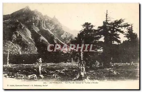 Auvergne Ansichtskarte AK Le pic de Sancy et vallee d&#39enfer