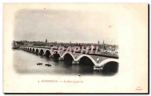 Bordeaux Cartes postales Le pont de pierre