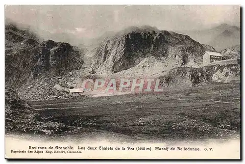 Environs de Grenoble Cartes postales Les deux chalets de la Pra Massif de Belledonne