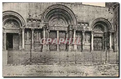 Saint Gilles Ansichtskarte AK L&#39eglise Les trois portails