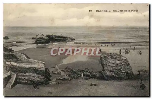 Biarritz Ansichtskarte AK Un coin de la plage