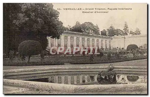 Versailles Cartes postales Grand trianon Facade interieure Escalier d&#39honneur