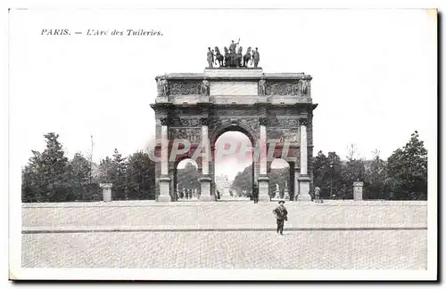 Paris Cartes postales L&#39arc des Tuileries