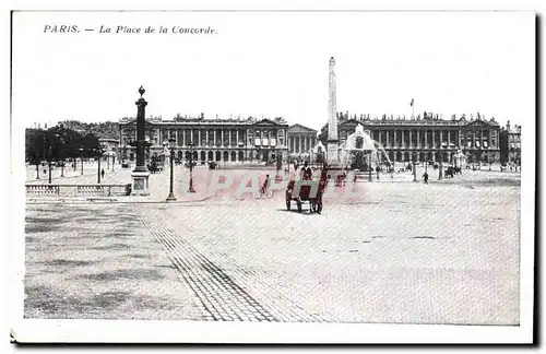 Paris Cartes postales La place de la concorde