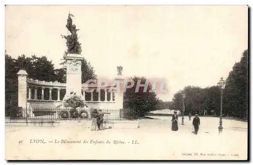 Lyon Ansichtskarte AK Le monument des enfants du Rhone