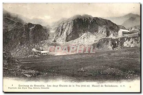 Environs de Grenoble Ansichtskarte AK Les deux chalets de la Pra Massif de Belledonne