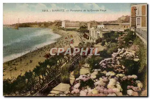 Biarritz Cartes postales Panorama de la grande plage