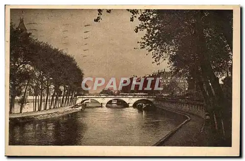 Paris Ansichtskarte AK Quai des Grands Augustins et pont Saint Michel