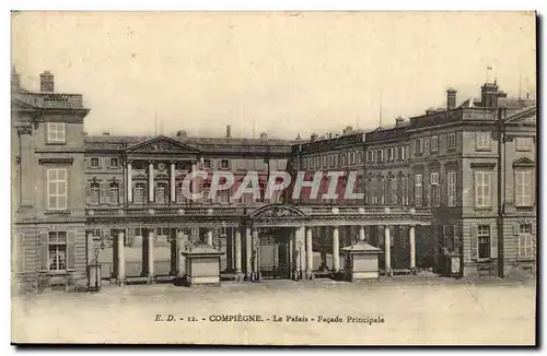 Compiegne Cartes postales Le palais FAcade principale