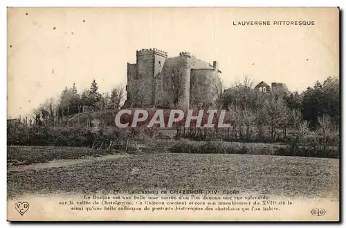 Auvergne Ansichtskarte AK Le chateau de Chazeron