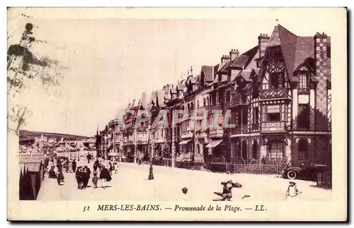 Mers les Bains Cartes postales Promenade de la plage