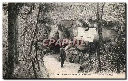 Foret de Fontainebleau Ansichtskarte AK Caverne d&#39Augas