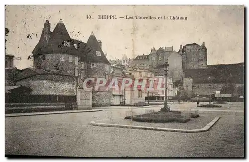 Dieppe Ansichtskarte AK Les tourelles et le chateau