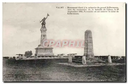 Valmy Cartes postales Monument eleve a le memoire du general Kellermann