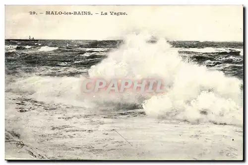 Malo les Bains Ansichtskarte AK La vague