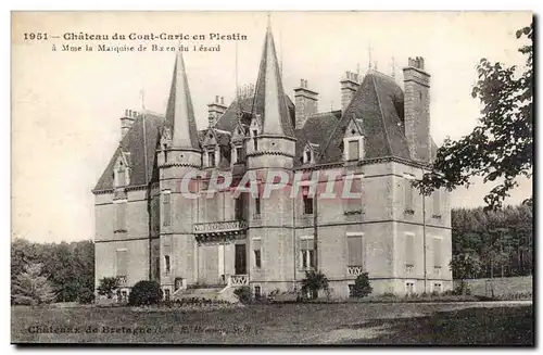 Ansichtskarte AK Chateau du Coat Caric en Plestin a Mme la marquise de Bizen du Lezard