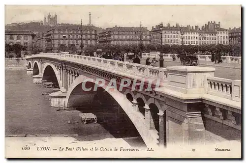 Lyon Ansichtskarte AK Le pont Wilson et le coteau de fourviere