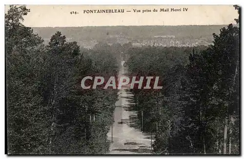 Fontaineableau Ansichtskarte AK Vue prise du Mail Henri IV