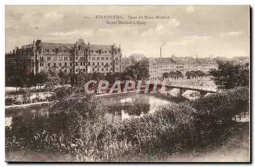 Strasbourg Ansichtskarte AK Quai du Maire Dietrich