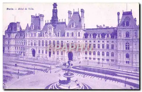 Paris Cartes postales Hotel de ville