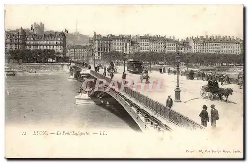 Lyon Cartes postales Le pont Lafayette