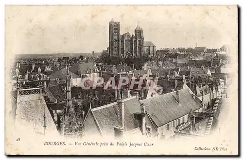 Bourges Ansichtskarte AK Vue generale prise du palais Jacques Coeur