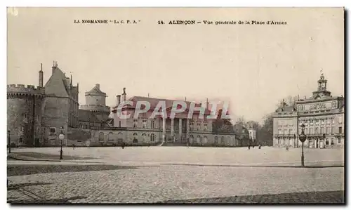 Alencon Cartes postales Vue generale de la place d'armes