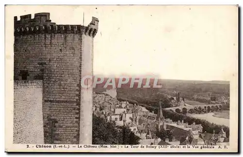 Chinon Ansichtskarte AK Le chateau la tour de Boissy