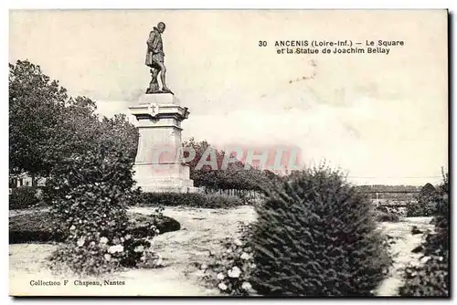 Ancenis Ansichtskarte AK Le square et la statue de Joachim Bellay