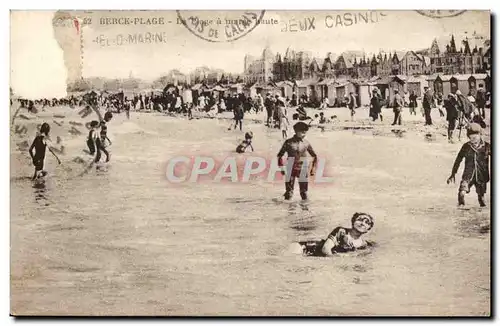 Berck Plage Cartes postales La plage a maree haute