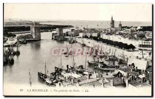 La Rochelle Cartes postales Vue generale du port