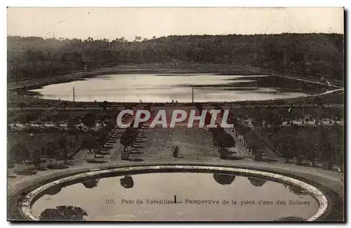 Parc de VErsailles Cartes postales Perspective de la piece d&#39eau des Suisses