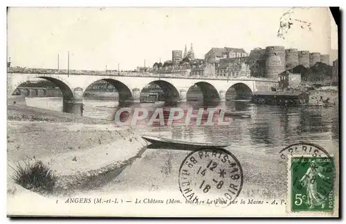 Angers Cartes postales Le chateau Le pont sur la Marne