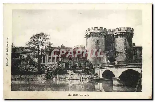 Verdun Cartes postales Bombarde