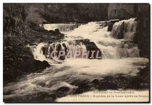 Cartes postales Mouthier Rapides de la Loue apres sa Source