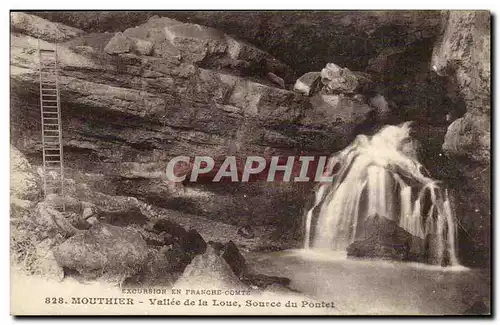 Mouthier - Rapides de la Loue Source de Pontet - Cartes postales