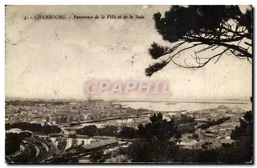 Cherbourg - Panorama de la Ville et de la Rade Cartes postales