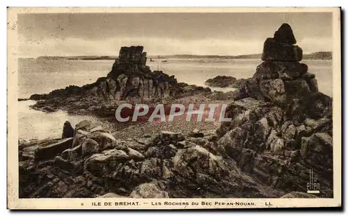 Ile de Brehet - Les Rochers du Bec Per an Nouan Cartes postales