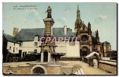 Sainte Anne d&#39Auray - La Fontaine et la Basilique Cartes postales