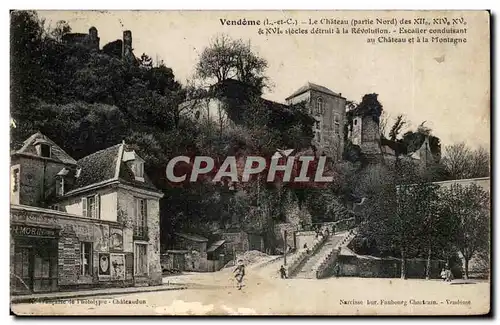 Vendome - Le Chateau des 12 13 14 15 siecles detruit a la Revolution Cartes postales