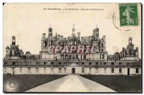 Chambord - Le Chateau - Facade Meriodionale Cartes postales